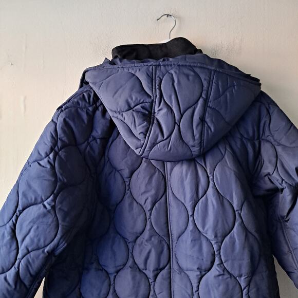 NWT J. Crew Ellington Stowe Puffer Jacket Quilted Primaloft Insulation Navy - XL - Picture 7 of 13